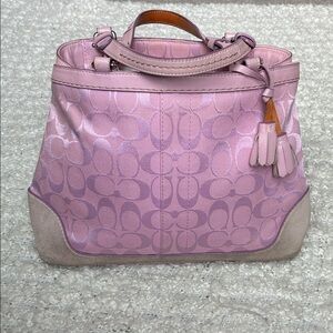 Coach Lavender Signature Shoulder Bag